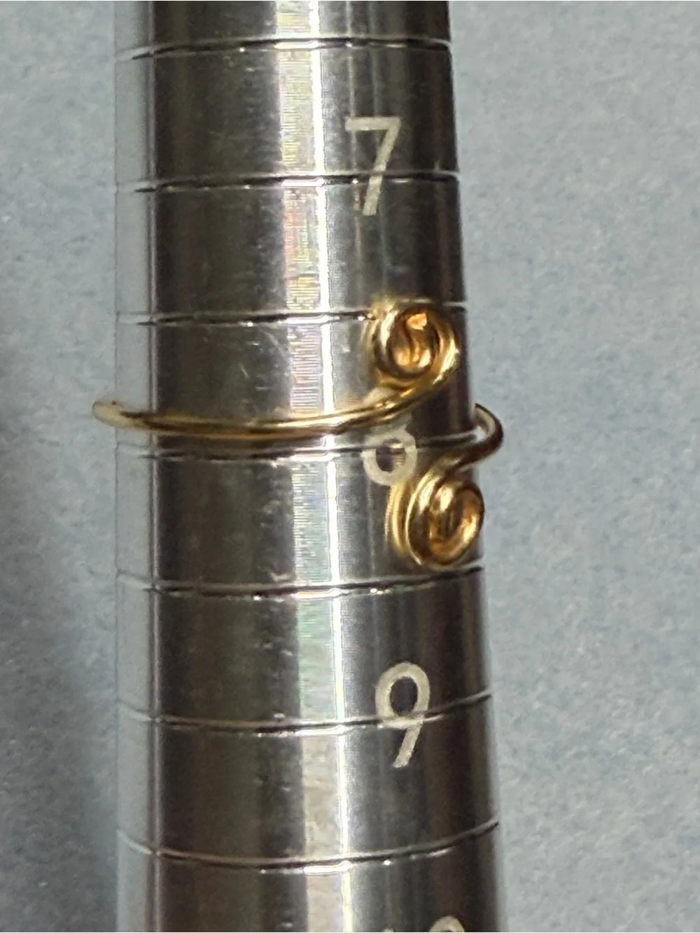 Gold Spiral Open Ring Adjustable